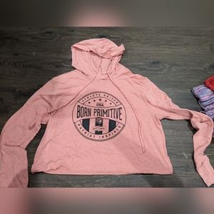 Born Primitive - Mauve thin crop sweatshirt
